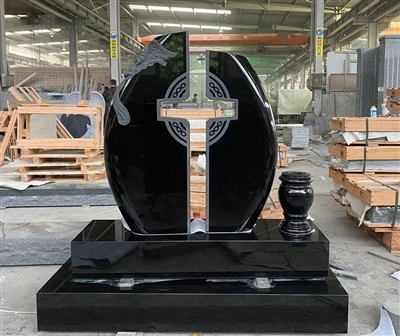 Batu Nisan Salib Memorial Granit Hitam