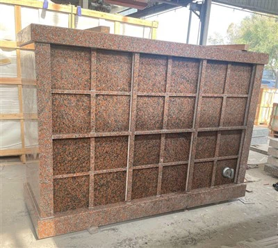Pembakaran Maple Red Granite Columbarium