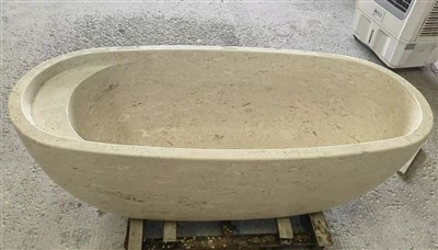 Tab Mandi Batu Kapur Moonlight Beige